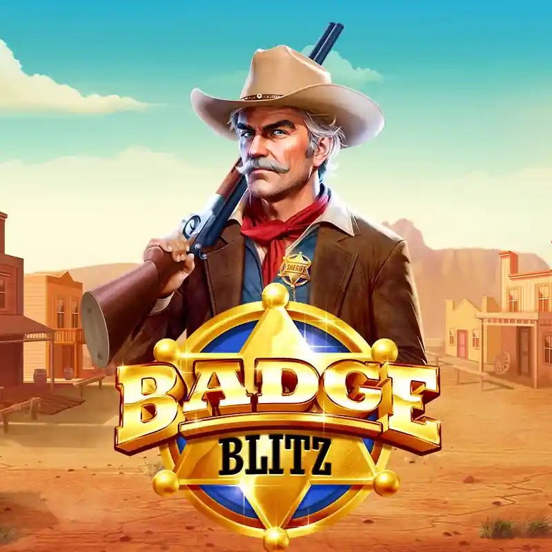 Badge Blitz logo by Pragmatic Play Glorion Casino