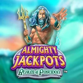 Almighty Jackpots – Realm of Poseidon logo by Novomatic at Glorion Casino