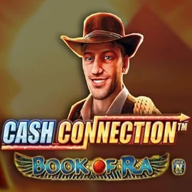 Cash Connection Book Of Ra online game logo by Novomatic on glorioncasino.eu