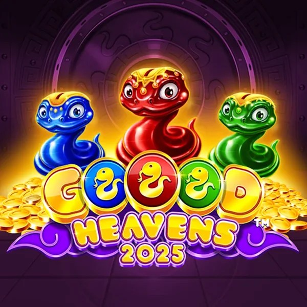 Official Slots logo: Goood Heavens by Rarestone Gaming at Glorion Casino