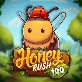 Honey Rush 100 online game logo by Play'n GO on glorioncasino.eu