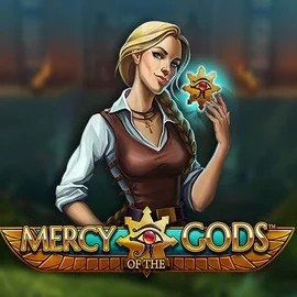 Mercy Of The Gods slot logo by NetEnt at Glorion Casino