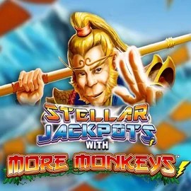 Stellar Jackpots with More Monkeys logo by Lightning Box Game at Glorion Casino