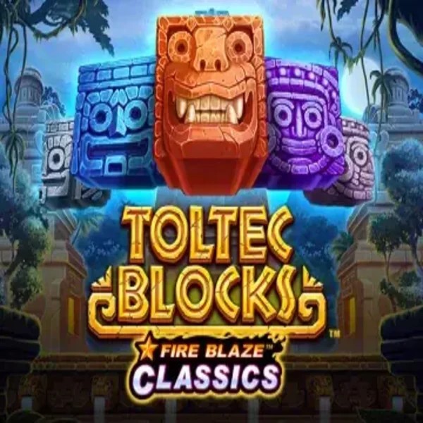 Fire Blaze: Toltec Blocks slot visual from Rarestone Gaming available on glorioncasino.eu